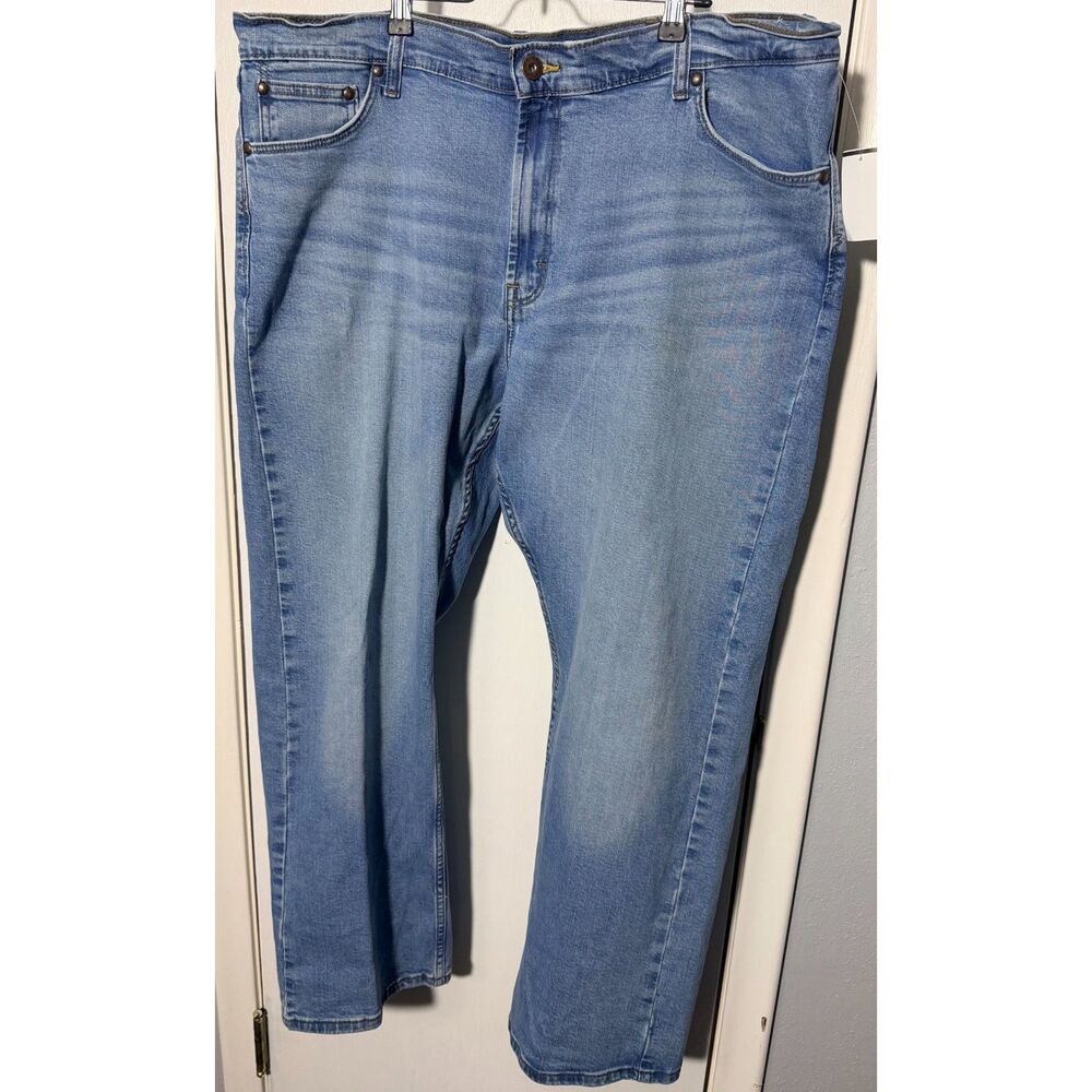 Wrangler Relaxed Boot Jeans 40x30 Light Wash Stretch Denim